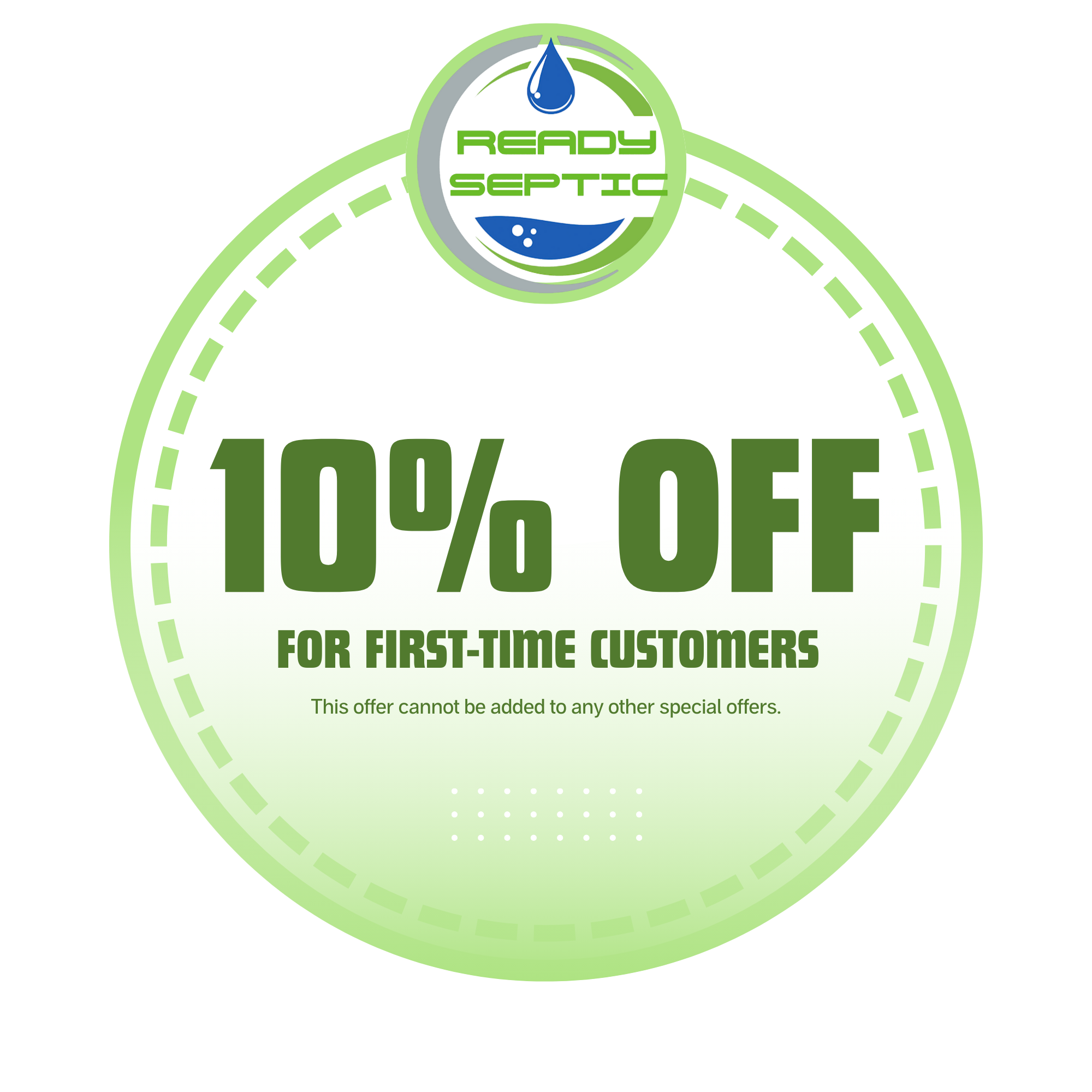 offering 10% off for first-time customers