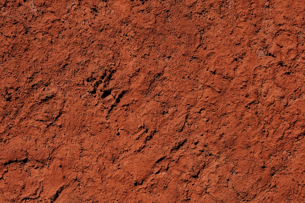 red clay/soil